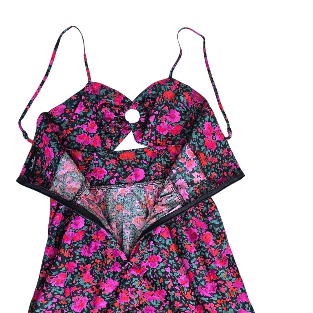 NWT Anna Grace Women's Floral Print Maxi Dress Size Small - Picture 13 of 16